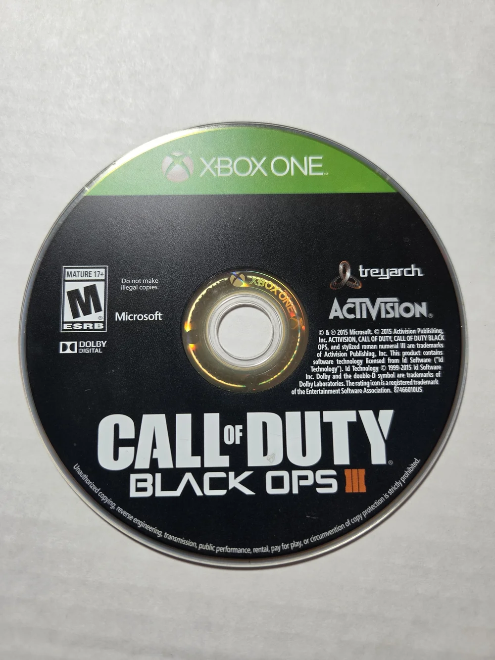 Activision Call of Duty Black Ops III Xbox One M 2015 Shooter Zombies Co-op